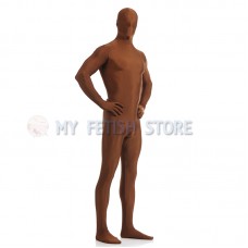 Full Body champagne Lycra Spandex Bodysuit Solid Color Zentai  suit Halloween Fancy Dress Costume 